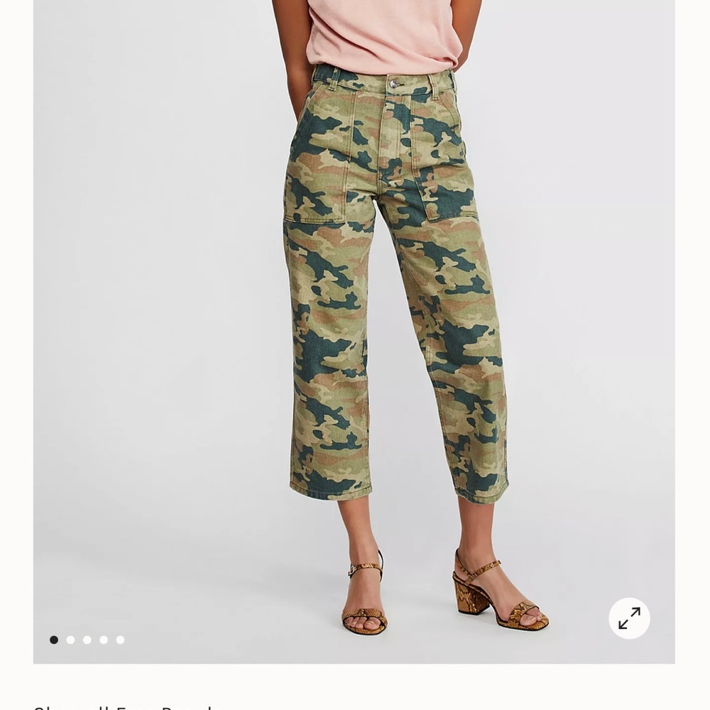 Free People Remy Camo Printed Pant Size 30 EUC